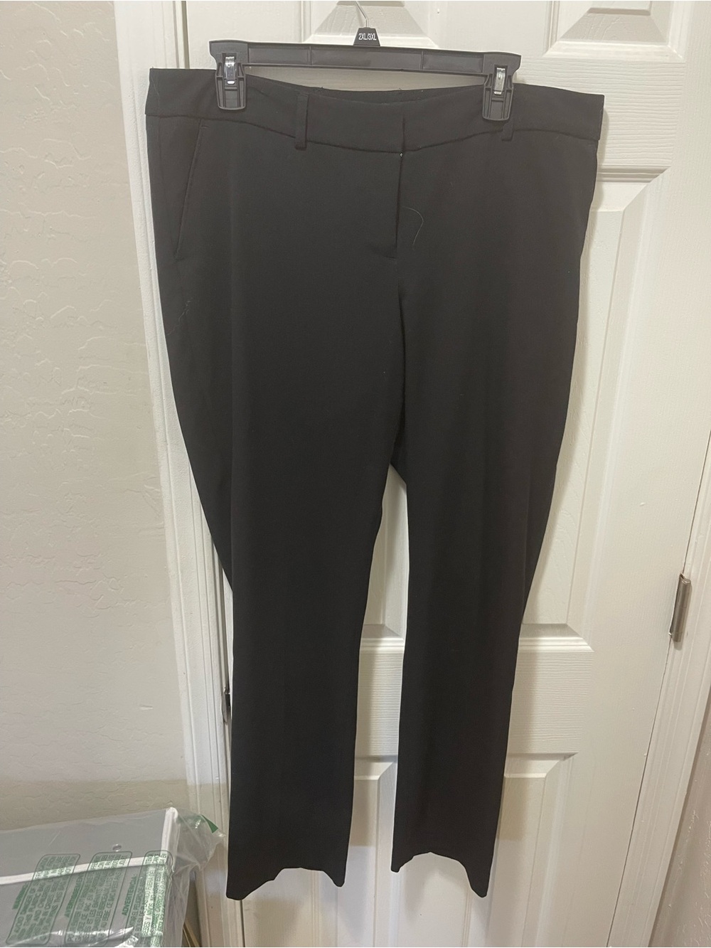 Lane Bryant Black Straight-Leg Dress Trousers